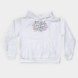 My body, my choice orange and blue Kids Hoodie